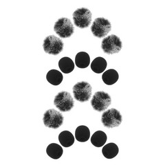 20Pcs Durable Microphone Windscreens Furry Cover Assorted Colors for Stage Use