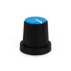 PixelGear Black D-Shaft Knob w/ Blue Cap & White Indicator Line for DBX 160A