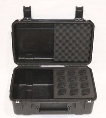 BYFP ipCase For 12x PGA57/58 Wired Microphones Foam Pre Owned Free Shipping!