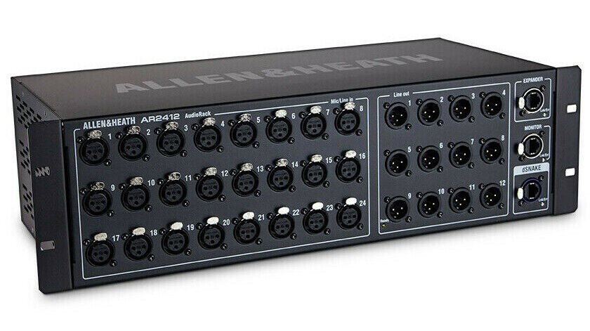 Allen & Heath AR2412 24×12 Remote Stage Rack for GLD & Qu Mixers