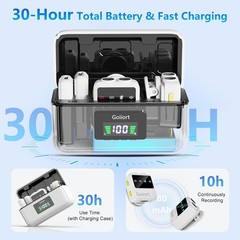 All-in-One Wireless Lavalier Mic for iPhone: 30H Battery & Smart Noise Reduction