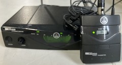 AKG WMS450 Presenter Set w/SR450 Receiver PT450 Transmitter & Lav Mic + Adapter