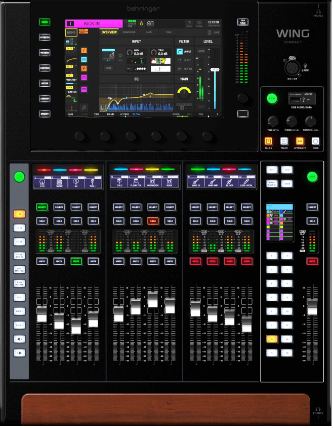 Behringer Wing Compact Digital Mixer 48 Channel USB Audio Interface Pro Live