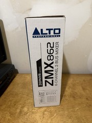 Alto Professional ZMX862 6-Channel 2-Bus Compact Mixer w/ Power Supply W/Box