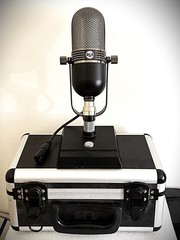 Customized MXL in the style of RCA 77 Ribbon Microphone, w/stand , cable case