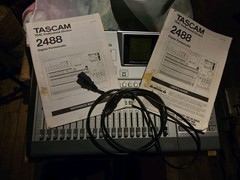 Tascam 2488 Digital Multi Track Recorder 24 Trx. HARD Shell Case W/books/ Power
