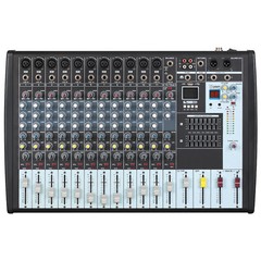 Professional 12 Channels Bluetooth Line Live Mixing Studio Audio Sound Mixer USB