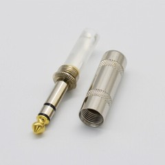 10,1/4 Stereo TRS heavy duty male audio speaker guitar cable connector plug JACK
