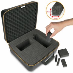 USA GEAR Hard Shell Mixer Case Compatible with Pyle Mixer, Microphones, and More