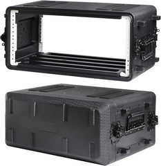 4U Rack Case Shallow 11″ Depth, 19″ Rackmount Flight Case, Watertight Dust-Proo