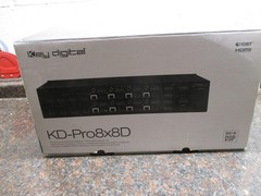 NEW KEY DIGITAL KD-PRO8x8D 8X8 HDMI MATRIX SWITCHER 4K POH HDBT INTEGRATED AUDIO