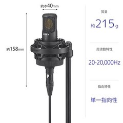 SONY C-80 Unidirectional Condenser Microphone Capsule Black Voice Recording Home