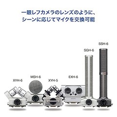 ZOOM H5 Handy Recorder Linear PCM IC New Interchangeable Mic Capsule DSLR Mount