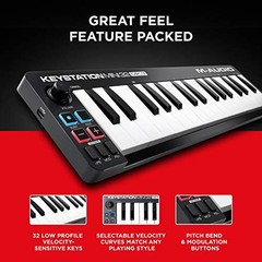 M Audio Keystation Mini 32 MK3 – Ultra Portable Mini USB MIDI Keyboard