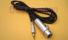 6Ft XLR 3-Pin Female to 3.5mm 1/8″ Mono Plug Mic Microphone Audio Cable 6′ Foot