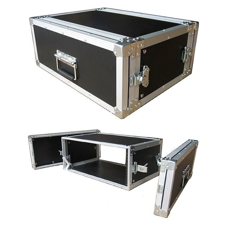 4 SPACE 4u 12″ DEEP ATA EFFECTS RACK CASE 1/4″ MEDIUM DUTY