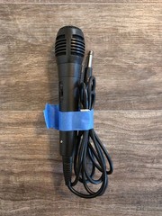 Wired Handheld/Stand-Held Microphone Black 1/4 Inch Plug On/Off Switch 6.35mm TS