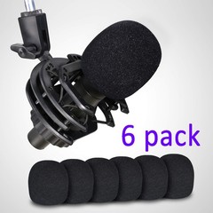 6 PCS Handheld Microphone Windscreen – Mic Pop Filter for Studio Microphone, …