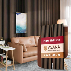 Acoustic Wood Wall Panels 4Pc 93″ – Multi Sizes & Colors