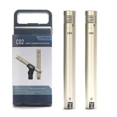 C02 Condenser Pencil Microphone Pair Small Diaphragm Studio Mic Set