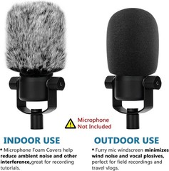 Windscreen Pop Filter Compatible with Rode Podmic, Mic cover for podmic