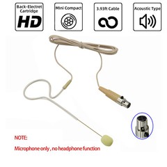 Earhook Microphone for AKG Samson 3 Pin Mini XLR Wireless System Transmitter