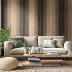 Harmony Almond Acoustic 0.80 In. X 9.5 In. X 120 In. Beige Wood Sound Absorbing
