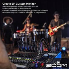 Zoom LiveTrak L-20 Digital Mixer and Multitrack Recorder