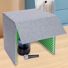 Desktop Soundproof Cover Sound Isolation Shield Portable Vocal Recording Booth
