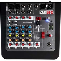 Allen & Heath AH-ZED6FX Compact 6-Channel Analog Mixer with Effects