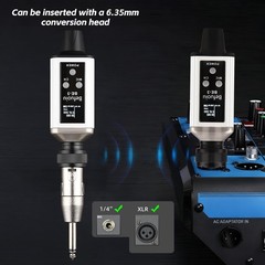 UHF Wireless In Ear Monitor System with Pro Earphone, Metal Wireless IEM System