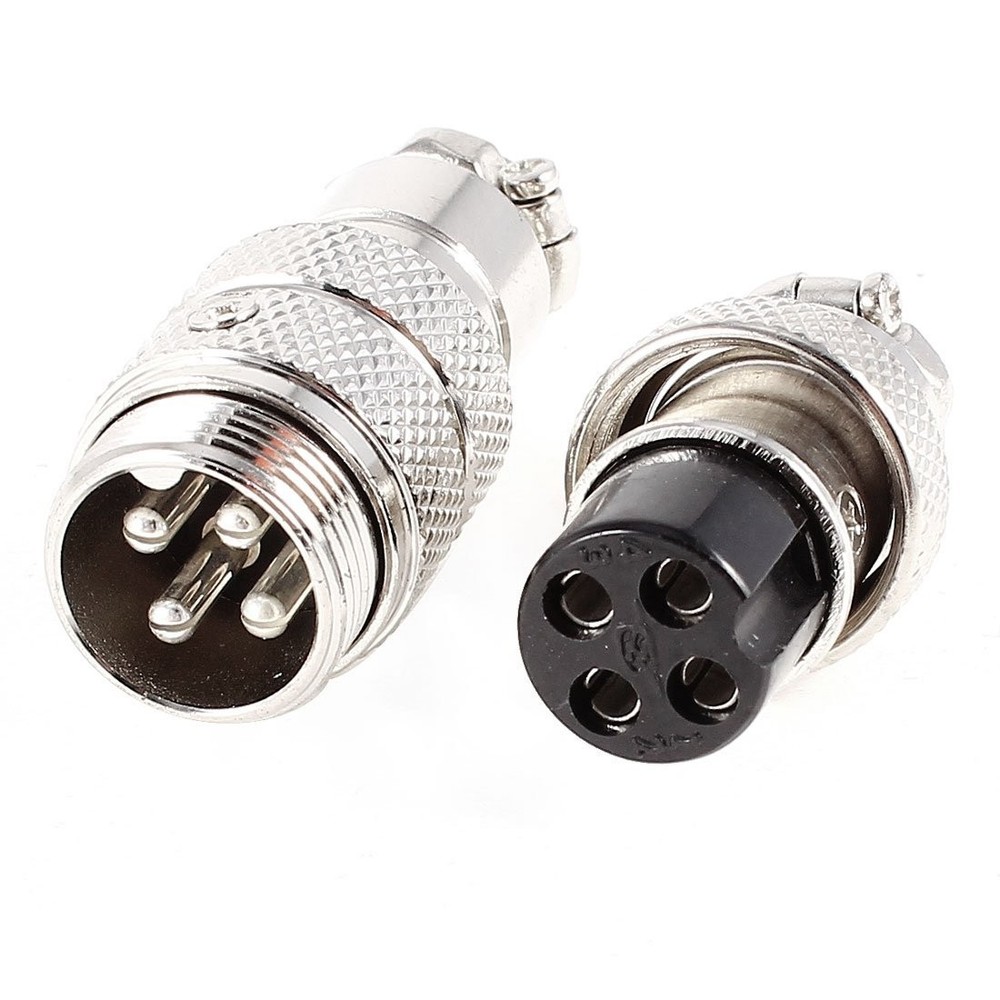 Compact Silver Tone 4 Pin Microphone Connector for Seamless Audio Integration