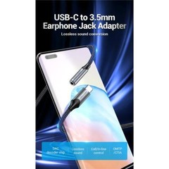USB Type C to 3.5mm Female Headphone Jack Adapter Aux Audio Dongle Cable Cord HF