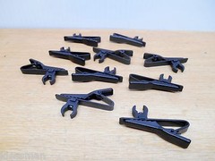 10-Pack Lavalier Microphone Clip, Black Metal 1-1/2″ L x 5/8″ W x 1/4″ H