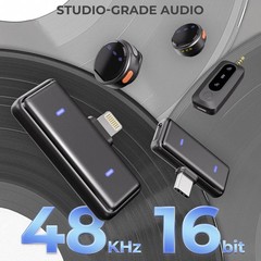 Moman Wireless Lavalier Microphone 3-in-1 Set (Lightning/USB-C/3.5mm) 🔥New🔥