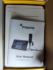 Maono AM200-S1 MaonoCaster Sound Card Microphone Kit For PC Phone Streaming pink