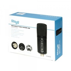 Stagg Model SUSM60D Studio Grade Double Condenser USB Microphone