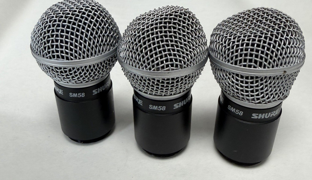 *Lot of 3* Shure SM58 Microphone Capsule / Replacement Head – Dented Grills