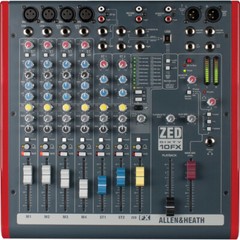Allen & Heath ZED60-10FX Small Format Live Mixer with Stereo Interface