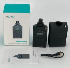 Movo WXLR8 48-Channel UHF Wireless XLR Plug-in Microphone Transmitter for WMIC80