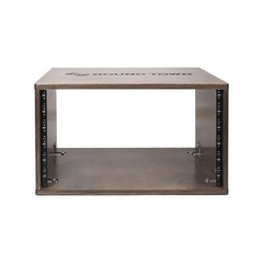 Sound Town DIY 6U Studio Rack with Solid Baltic Birch Plywood, Weathered Brow…