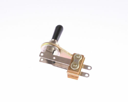 1x 12001L Switchcraft 2-position Locking Lever Switch with Black Knob Actuator