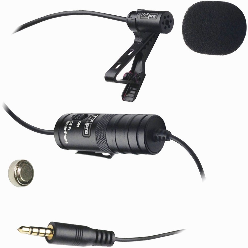 Pro Lavalier Condenser Microphone XM-L for Nikon D3100 D3200 D90 D5200 D5100 D3X