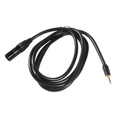 HQRP 3.5mm to 3-Pin XLR Cable, Male XLR to Male 1/8 Inch Mini Jack Cable 6 Feet