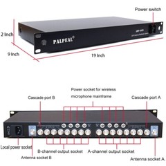 UHF Antenna Distribution System for wireless microphone,14 Outputs + 2 Cascade