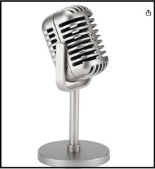 Microphone Vintage Look Old Style Dynamic Vocal Classic Retro Studio Stage Voice