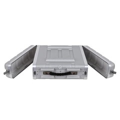 Crossrock Stackable Rack Case, Strong Molded with Heavy Duty Hardware, 19.25”…