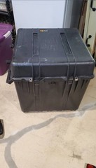 Pelican 0370 Protector Cube Case Black, Large Plastic w/ Carry Handle