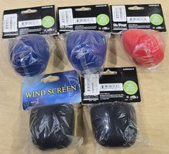 5 NEW On-Stage Gear Foam Microphone Covers Windscreens ASWS58-BL Fits Most
