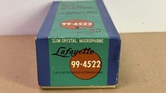 Lafayette Slim Crystal Microphone 99-4522 Table Stand Original Box Japan